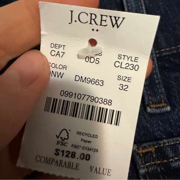 J crew Deep Nightshade Wash Slim wide-leg patch-pocket jean - Picture 4 of 4